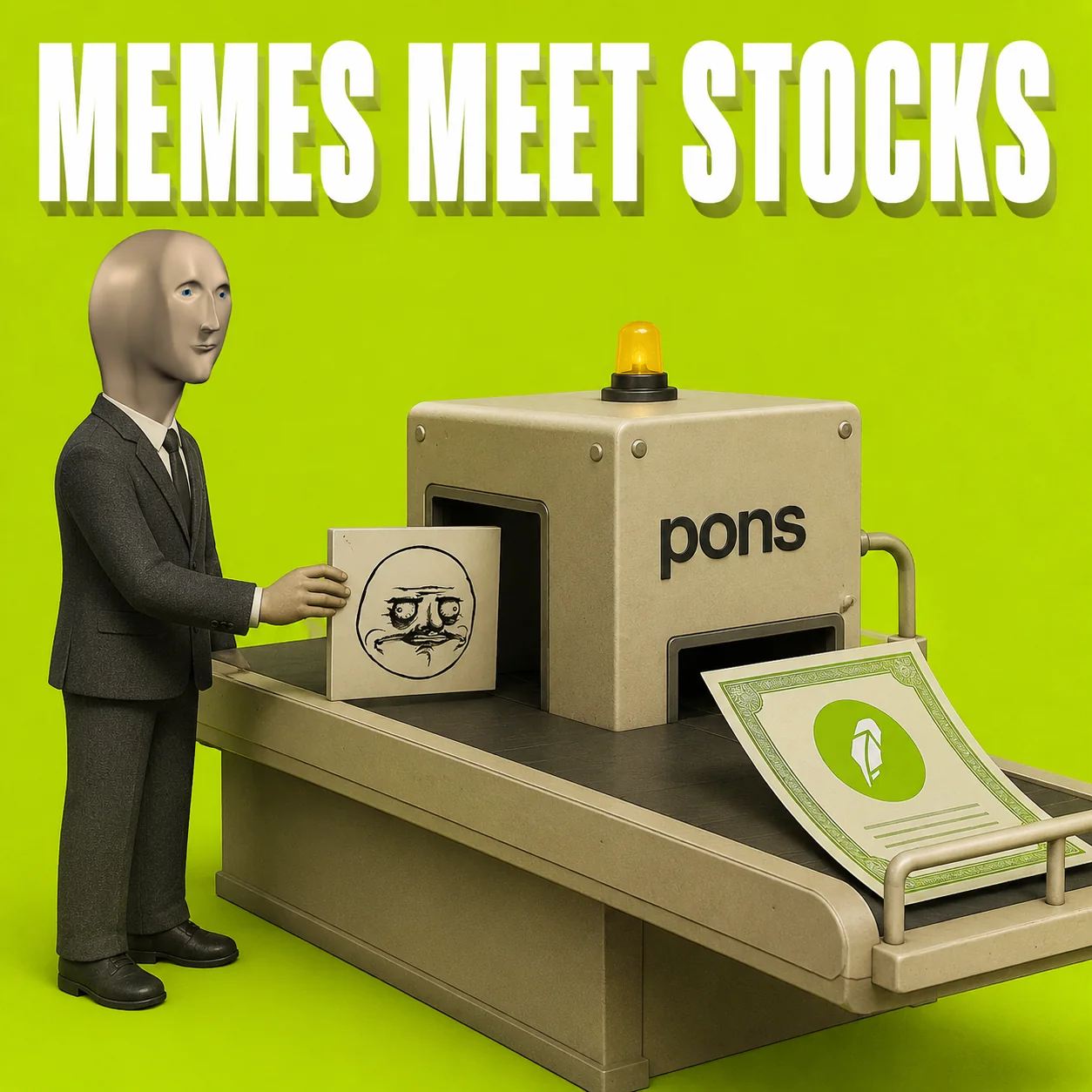 Meme Man meme: MEMES MEET STOCKS