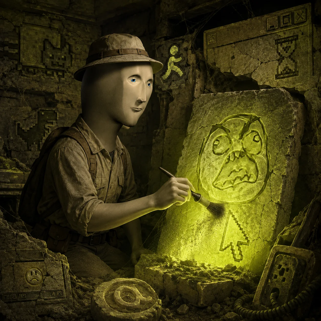 Meme Man meme: INTERNET ARCHAEOLOGY